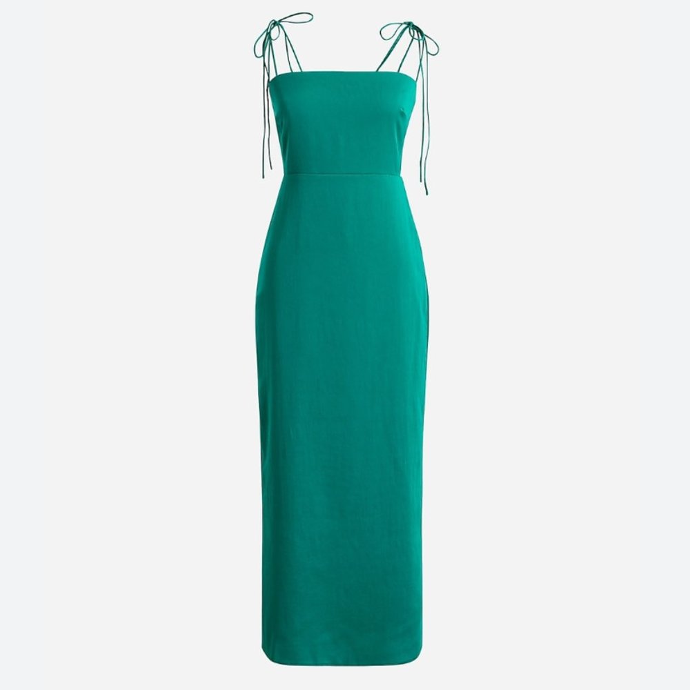 J.Crew Collection Tie-Strap Midi Dress